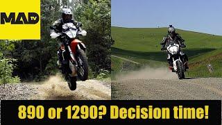 Test comparison 2021 KTM1290 Super Adventure & KTM 890 Adventure R