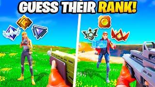 1v1ing Fortnite Players & GUESSING THEIR RANK...