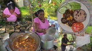 How To Cook Jamaican Oxtail!! With Rice & Peas| Pineapple, Cherry & American Apple Juice