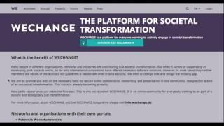 WECHANGE 1 Registering