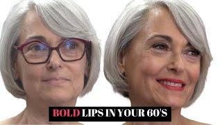 How To Wear A Bold Lip In Your 60's (Mature Beauty Guide)  Fierce Aging with Nikol Johnson