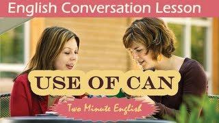 Use of Can - Learn English Grammar Online