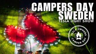 TESLA LIGHT SHOWS | CAMPERS DAY SWEDEN