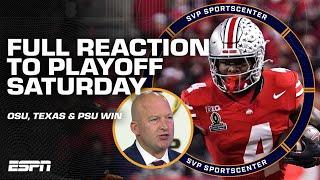 FULL REACTION: Ohio State, Texas & Penn State advance to CFP Quarterfinals  | SC with SVP