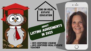 Toni On Real Estate Edu: What is a Listing Agreement?