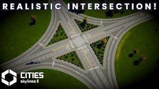 How to Build a Simple and Realistic Intersection in Cities Skylines 2!