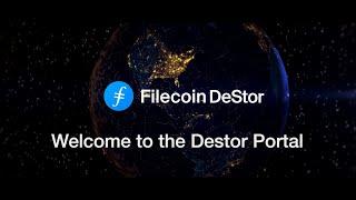 Welcome to the DeStor Portal