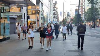 London Walk - Oxford Street on a Friday evening in Summer