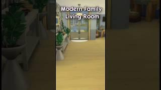 Sims 4 Modern Family Living Room #sims4 #thesims4 #velvettb