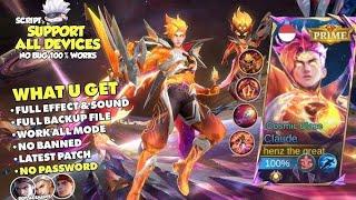 UPDATE! - Skin Script Claude PRIME Cosmic Blaze - NO PASSWORD FULL SOUND & NO BANNED