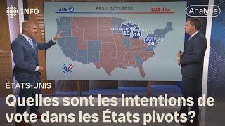 Élection présidentielle américaine : lutte serrée dans les États clés