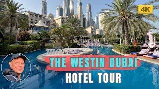 The Westin Dubai Mina Seyahi - Hotel Tour - Pool - Beach - Restaurant - Gym - Spa - Buffet [4K]