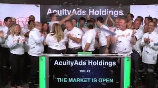 AcuityAds Holdings Inc. Opens Toronto Stock Exchange, June 26, 2019