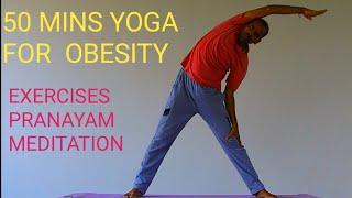 50 MINS YOGA FOR OBESITY|REDUCE BELLY FAT|WEIGHT LOSS|SWAMI VIVEKANANDA YOGA|SWAMI VIVEKANANDA YOGA