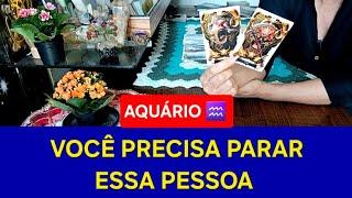 AQUÁRIO ️ Você vai precisar parar essa pessoa// deixe essa conversa difícil para o fim de agosto