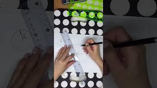 Сопряжение двух прямых окружностью заданного радиуса #чертежи #черчение