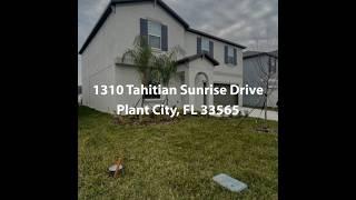 1310 Tahitian Sunrise Drive Plant City FL 33565 | 4 Bedroom Home For Rent