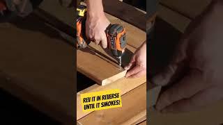 Stop splitting the end of a deck board by burning it in #shorts
