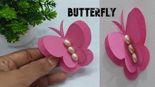 How to make paper butterfly | butterfly making | paper butterfly | paper butterfly craft