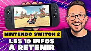 NINTENDO SWITCH 2 : LES 10 INFOS À RETENIR  Nouveautés, Mario Kart 9, JoyCon Souris, Date & co