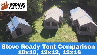 Compare All Three Kodiak Stove Lodge Hot Tents