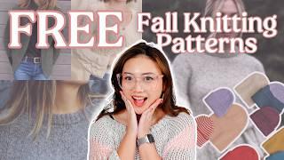 12 *FREE* Cozy Fall & Autumn Knitting Patterns 