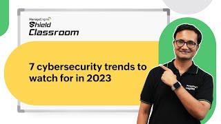 7 cybersecurity trends to watch for in 2023 | Shield Classroom | ManageEngine