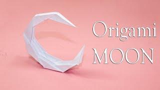 How to Make a Paper MOON - Origami Moon for begginers