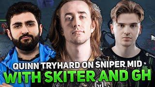 QUINN TRYHARD on SNIPER MID with SKITER and GH in HIGH MMR!