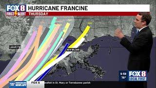 10 a.m. Wednesday update on Francine forecast, track