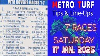 MMTCI LIVE RACING KARERA TIPS FOR SATURDAY | JAN. 11, 2025 | 3:00 PM START | 7 RACES