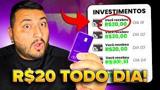 Como GANHAR R$20 por DIA com INVESTIMENTOS sem TRABALHAR!