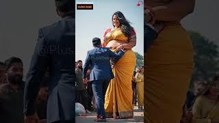 AI Vision: Tall, Strong & Stunning Plus Size Saree! 