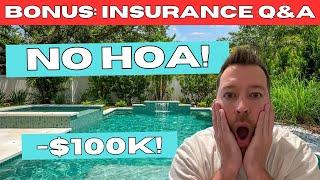 Inside a South Tampa Florida Luxury New Construction Pool Home For Sale + Florida Home Insurance Q&A