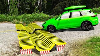 Cars vs Upside Down Speed Bumps #2 | BeamNG.DRIVE