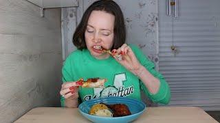ASMR Whisper Eating Sounds | Chicken So Crunchy and Yummy | Mukbang 먹방