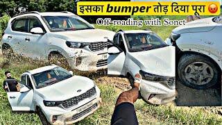 खेतों में ले जाके तोड़ दी पूरी Kia Sonet  Off-roading Gone Wrong !! 