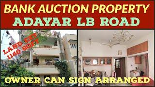 Bank auction property adayar LB Road ( Individual House )