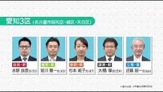 【衆院選2024】自民党の”裏金事件”に揺れた「愛知3区」、5人が立候補