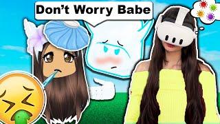 Being SICK In Front Of My BOYFRIEND Again.. (Roblox Vr)