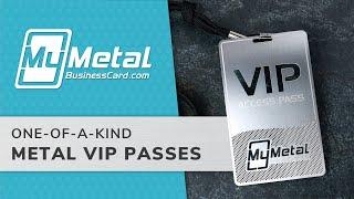 Metal VIP Passes | My Metal Business Card