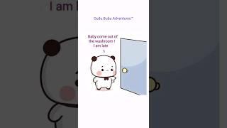 What is Dudu doing in the washroom? ️ #viralshorts #bubududustatus #bearpanda