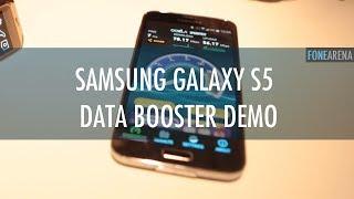 Samsung Galaxy S5 Data Booster Demo using MIMO WiFi and LTE