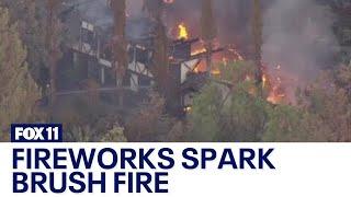 Fireworks blamed for Riverside County wildfires