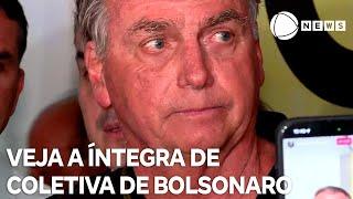 Veja a íntegra de coletiva de Jair Bolsonaro sobre indiciamento pela PF