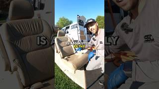 Decades of Grime GONE! Deep Cleaning Filthy Leather Seats | Orland Park, IL Interior Detail 