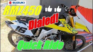 Dialed 2024 Suzuki RMZ450!  Best RMZ450 I've Ridden!