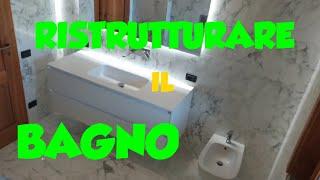 New bathroom!! All made of White marble || bathroom renovation