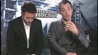 Robert Downey Jr. and Jude Law Interview - Sherlock Holmes