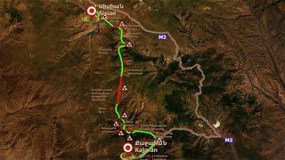 3D description of Sisian-Kajaran road